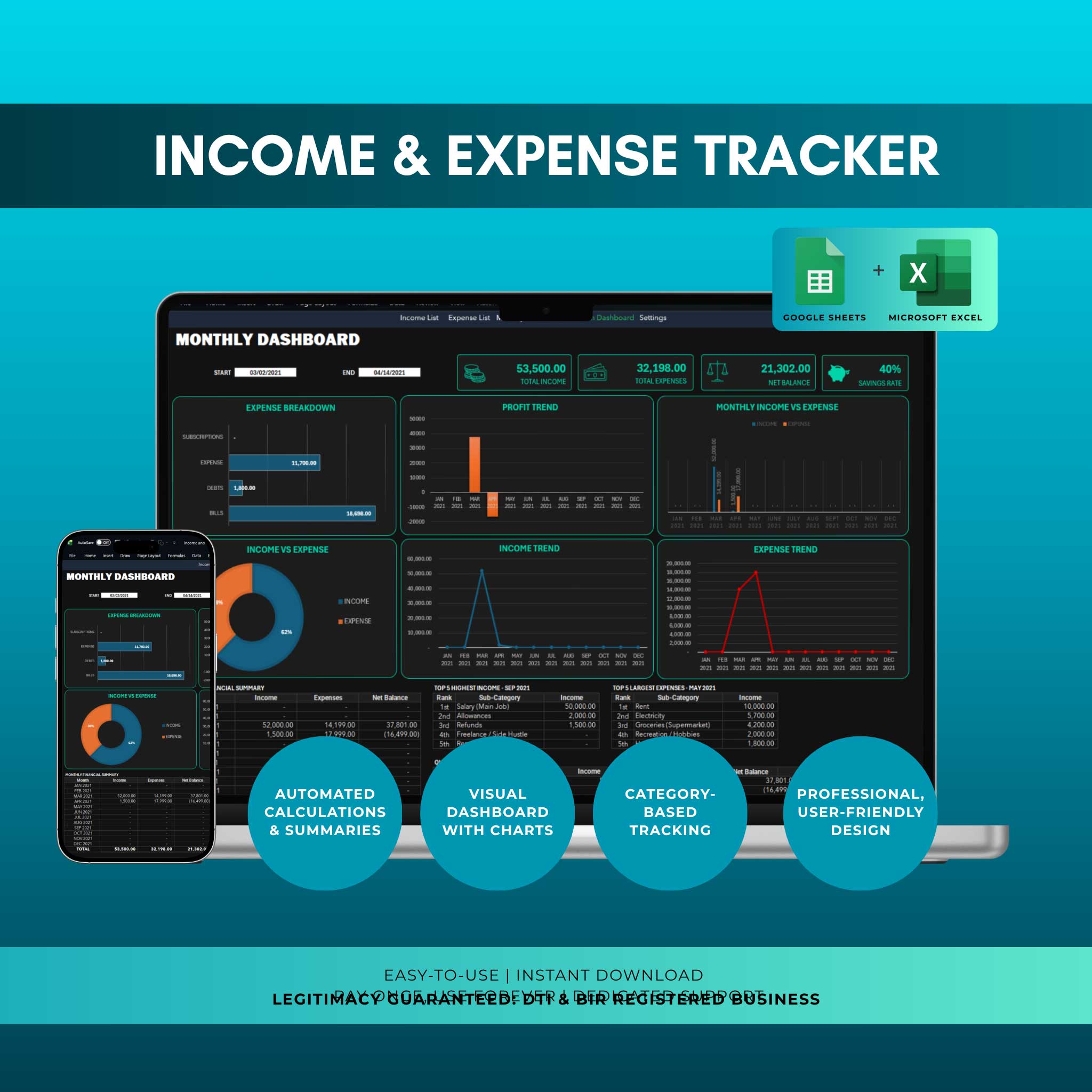 Income & Expense Tracker