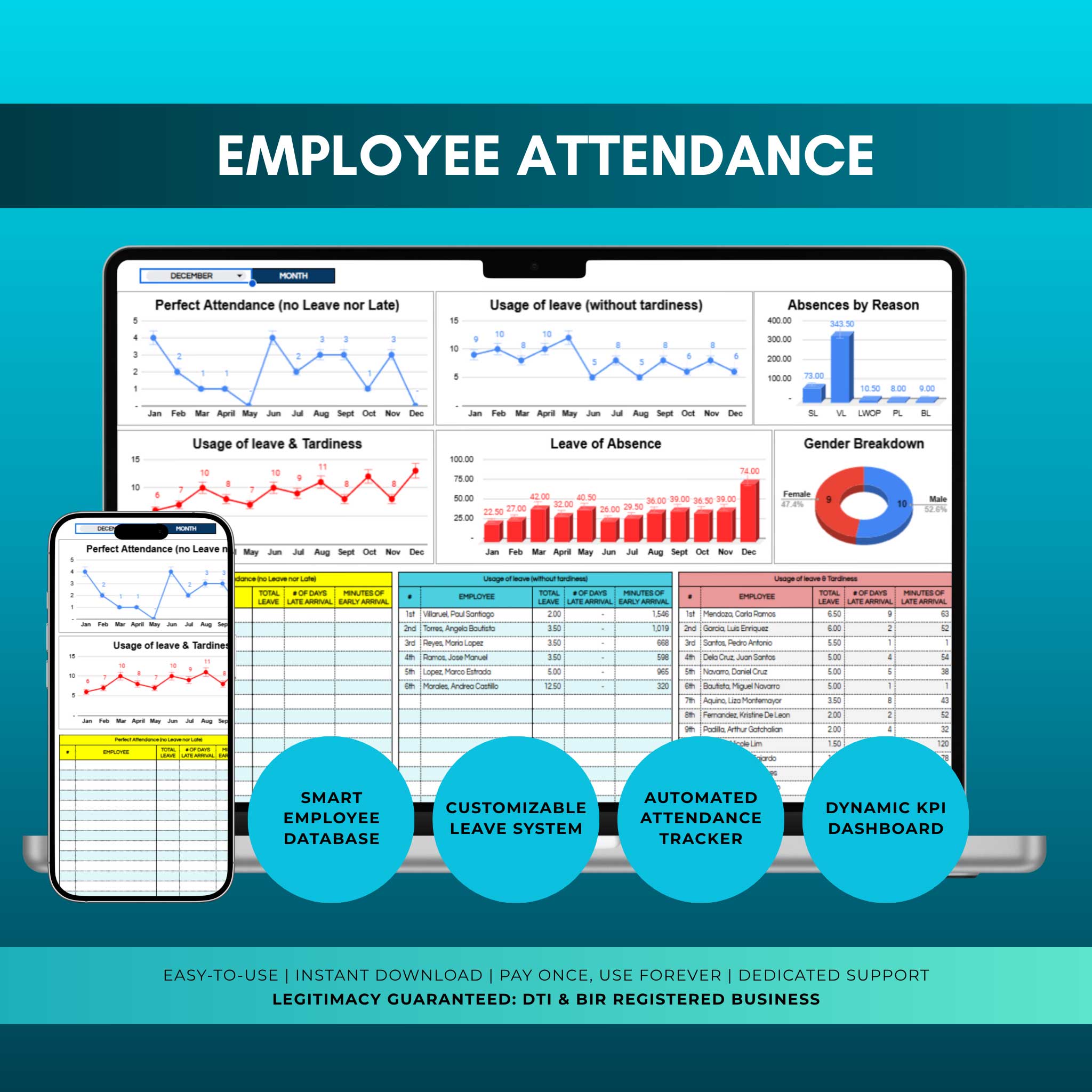 Employee Attendance & Leave Tracker