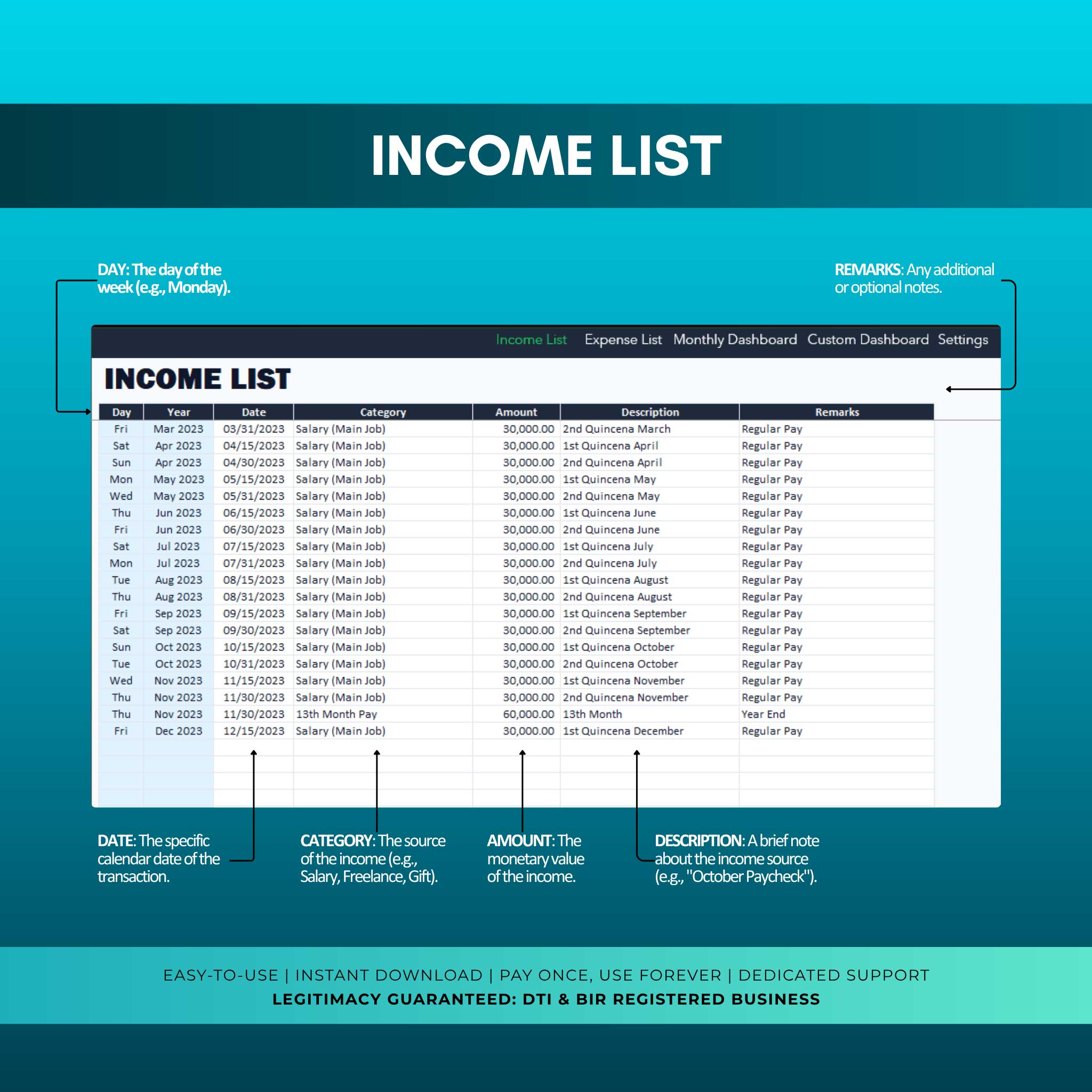 Income & Expense Tracker