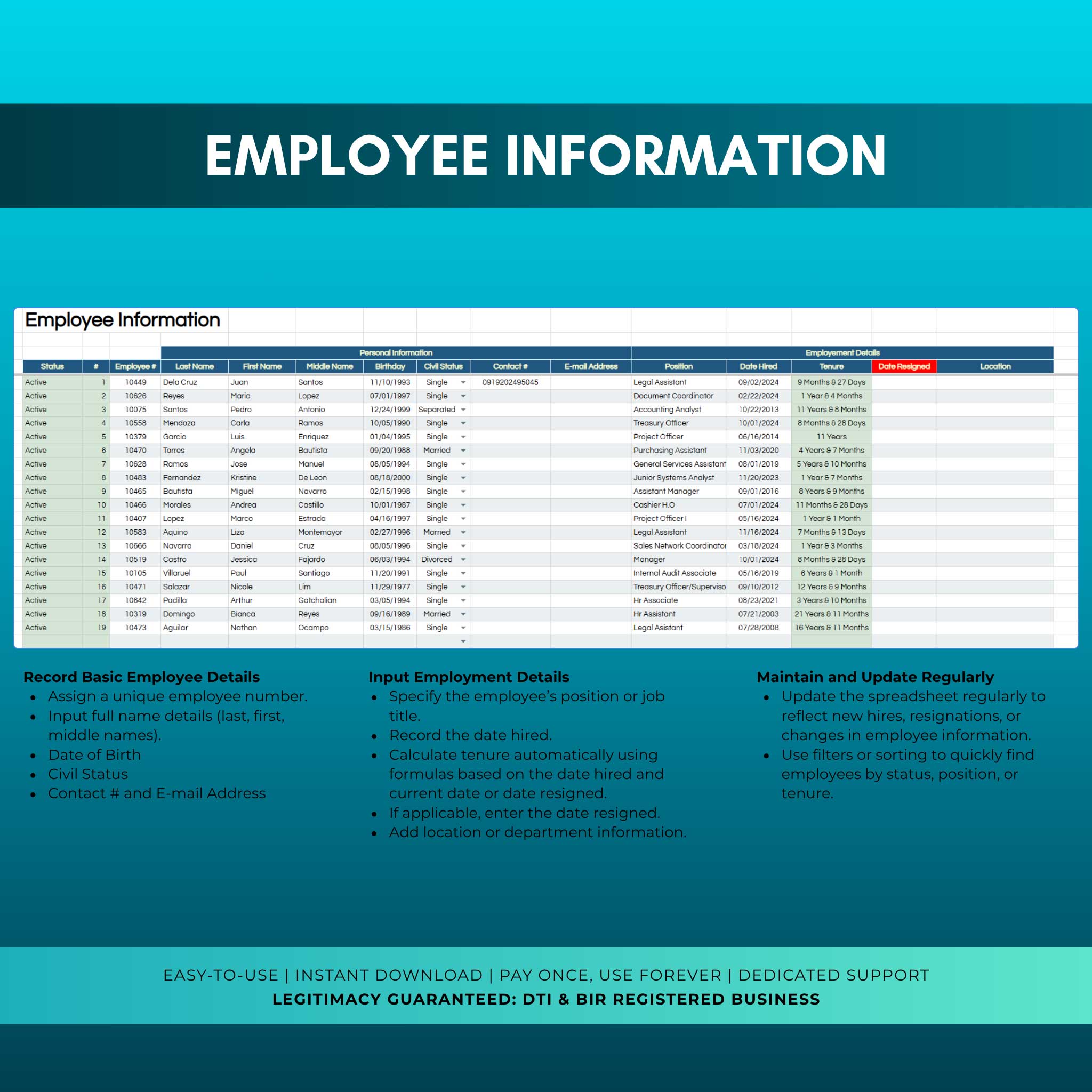 Employee Attendance & Leave Tracker